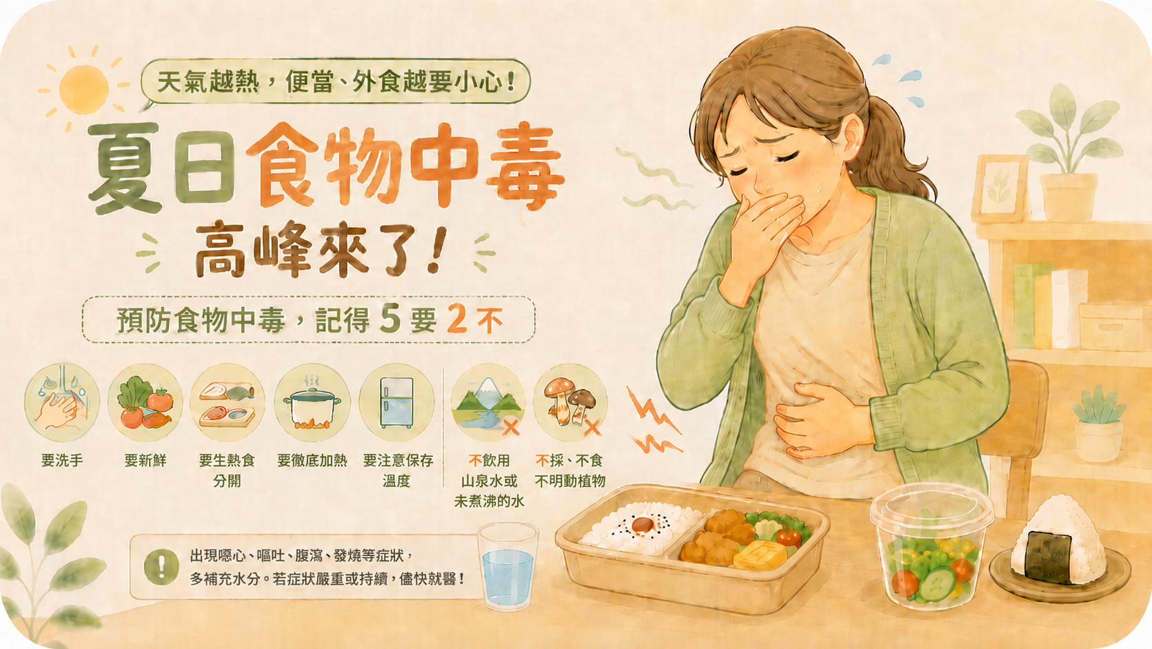 【🌞天氣越熱，便當、外食越要小心！夏日食物中毒高峰來了】