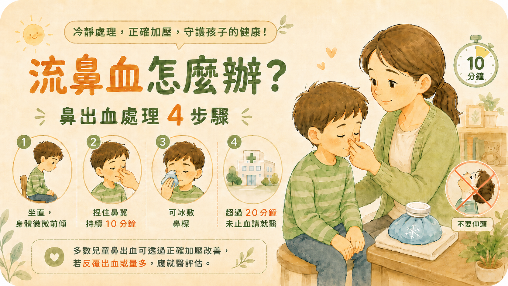 天氣熱就一直流鼻血？夏天兒童流鼻血常見原因